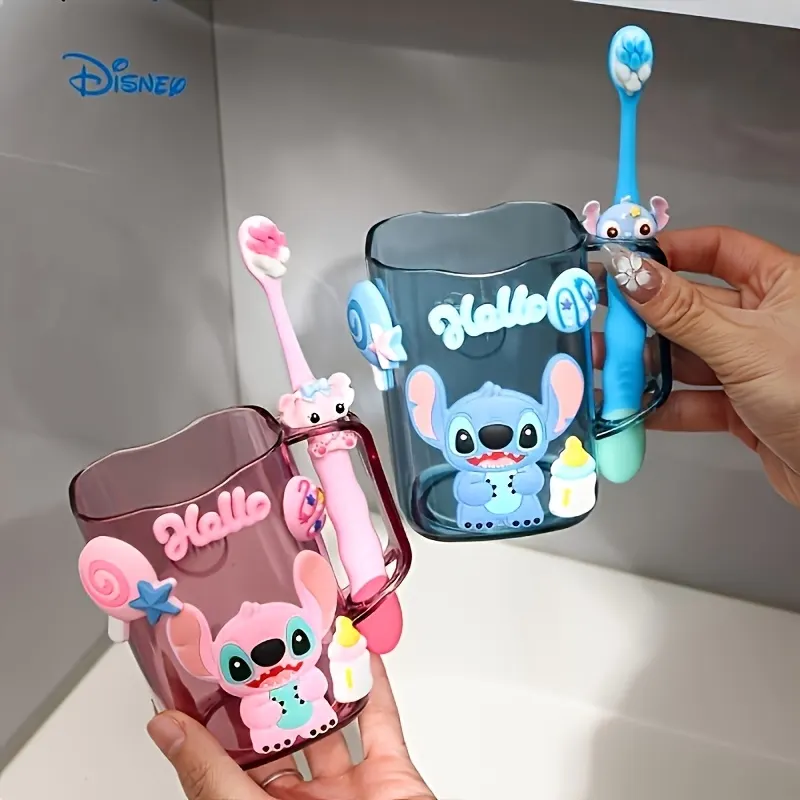 Disney Mickey & Minnie Kids Toothbrush & Rinse Cup Set
