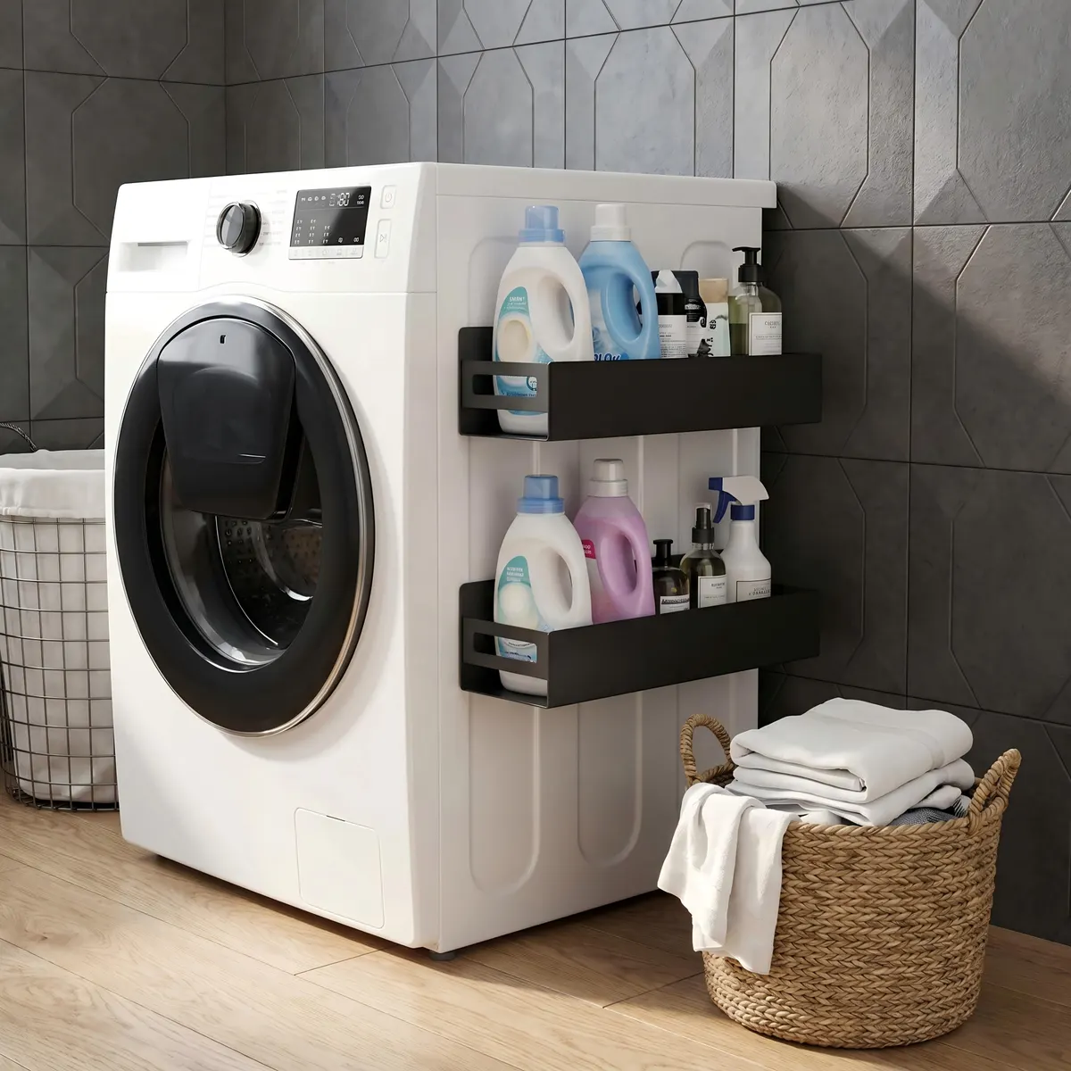 Magnetic Metal Shelf – Fridge, Washing Machine & Wall